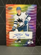 2023-24 UD Allure - Color Flow Full Rainbow Autos Fabian Zetterlund #CFA-FZ (AU)