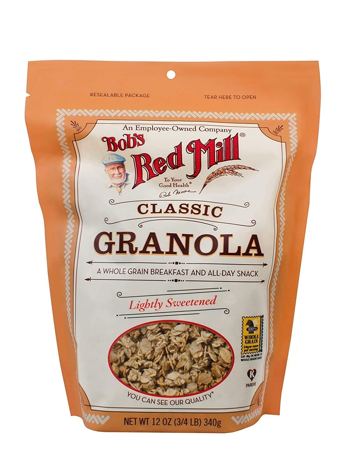 Bob's Red Mill Original Whole Grain No Fat Granola - 12 24 Ounce (Pack of 1) 