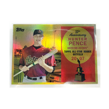 Topps 2008 Chrome 🔥RARE Hunter Pence Astros 50th Anniv All-Star Rookie AR64 /99