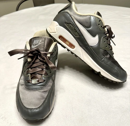 Nike Air Max 90 2006 Donna 6.5 Peltro Metallizzato 312052 011