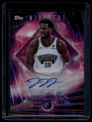 2025-26 Topps Midnight #DMA-JJ Jaren Jackson Jr. Dark Matter Auto Dusk #/75