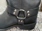 MEN'S MILWAUKEE MB410 BLACK CLASSIC LEATHER HARNESS MOTORCYCLE BOOT W/ BACK ZIP — photo 8