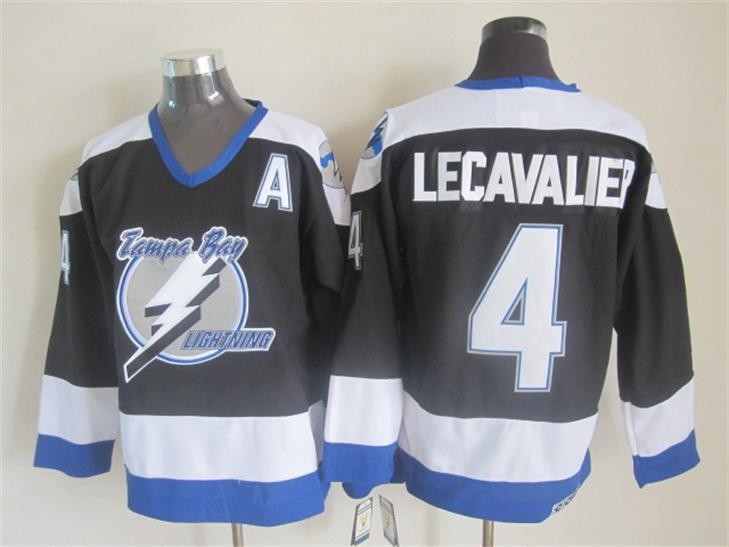 #4 Vincent Lecavalier Jersey Retro Black