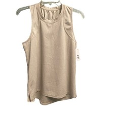 Xersion NEW Gathered Back Tank Size Small Sand Athletic Athleisure Racerback