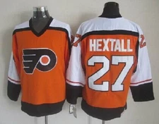 Men's No.27 Ron Hextall Jersey Retro Style Orange