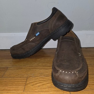 Timberland PRO Mens Slip On Shoes Brown Leather ESD Anti Fatigue Size 9.5