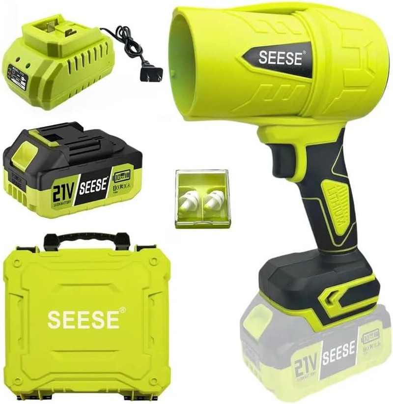 1000000 Rpm Battery Powered Handheld Yard Green 21v