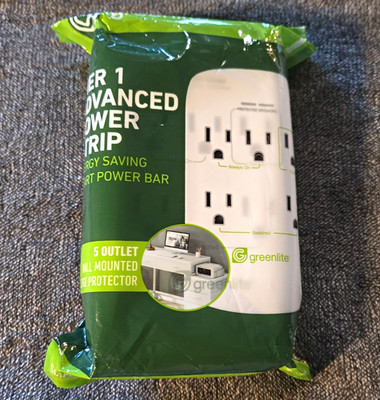 Greenlite Tier 1 5-Outlet Energy Saving Wall Mount Surge Protector