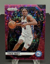 2024-25 Prizm Tyrese Maxey 45/50 Pink Fast Break Prizm