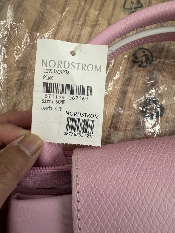 G1N con etiquetas NUEVO CON ETIQUETAS Longchamp Le Pliage Bolsa de Viaje Expandible Correas Rosa Foto 3 de 4