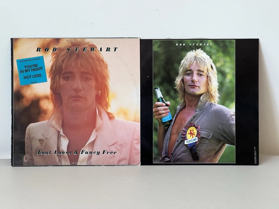 Rod Stewart ‎– Foot Loose & Fancy Free Vinyl Record 1977 LP W/ 2012 Tour T Shirt - Image 3 of 4