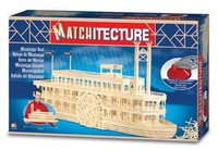 Matchitecture Mississippi Boat Matchstick Kit Microbeam Model Craft Kit Matchitecture Mississippi Boat Matchstick Kit Microbeam Model Craft Kit