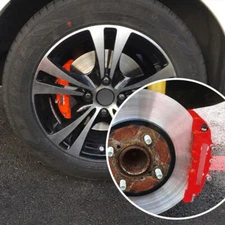 4x Red Car Universal Disc Brake Caliper Covers Front Rear Car Accessories Kit
