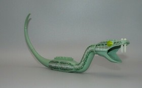 Rare Lego Basilisk Snake glow dark fangs complete minifigure Harry Potter 4730