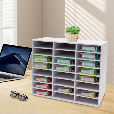 For Office Mail Sorter Organizer Wood Literature Organizer Desktop Bill Paper