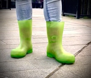 neon wellies