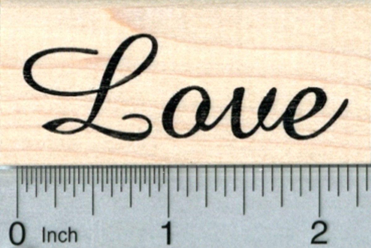 Love Rubber Stamp E31720 WM | eBay