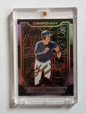 2020 Chronicles '19 Obsidian Autograph Gold Ink Kyle Tucker, S/N: 10/10