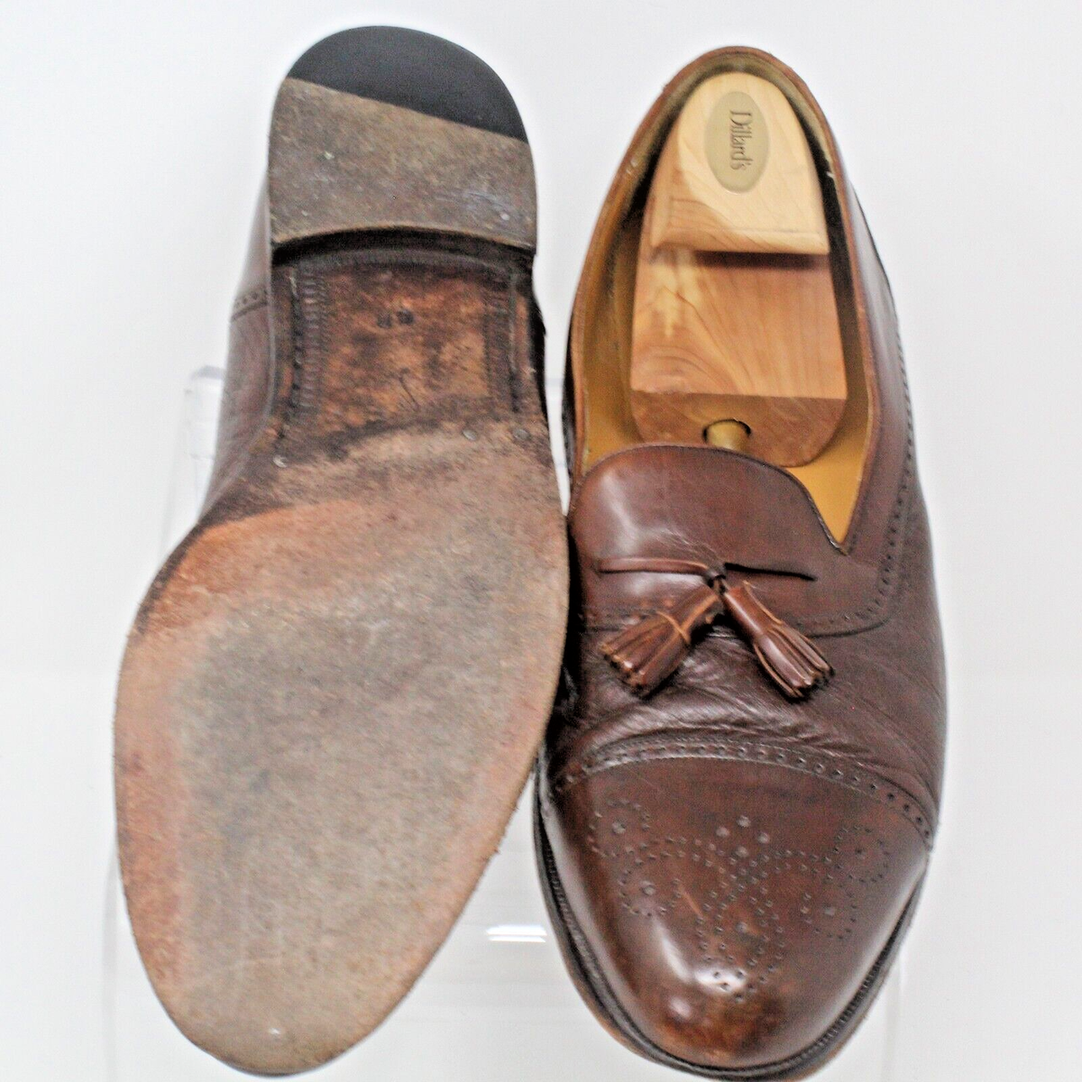 Mezlan Havana Mens Brown Dress Shoe Deer Skin Tassel Loafer Cap Toe Spain 12 B Mezlan Havana Brown Genuine Leather tassel Cap Toe Loafer  main image 4