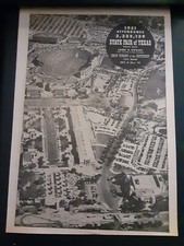 Texas State Fair Rare Original 1951 Promo Pos...