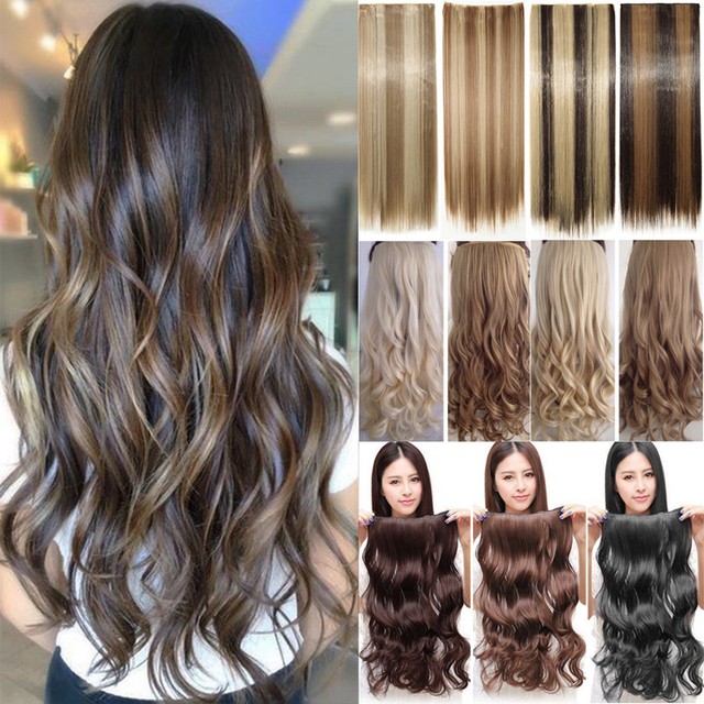 Babyliss 24 Extra Long Clip In Styleable Dark Brown Hair