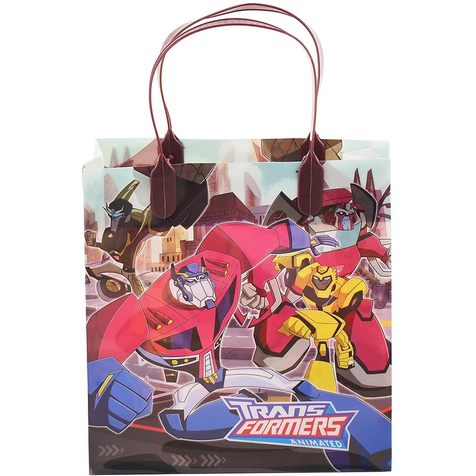 Bolsas de regalo reutilizables Transformers 12 Party Favor 8" Foto 3 de 3