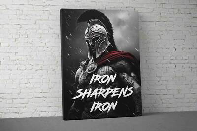 Motivational Fitness Canvas - Spartan Warrior Wall Art