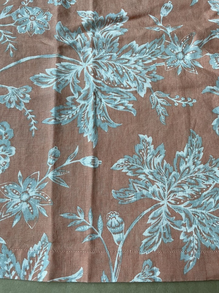 LANDS' END Set of 2 Flax LINEN EURO Pillow SHAMS Size 26 x 26" New