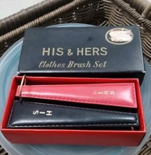 HIS  HERS With Original Box Clothes Brush Set