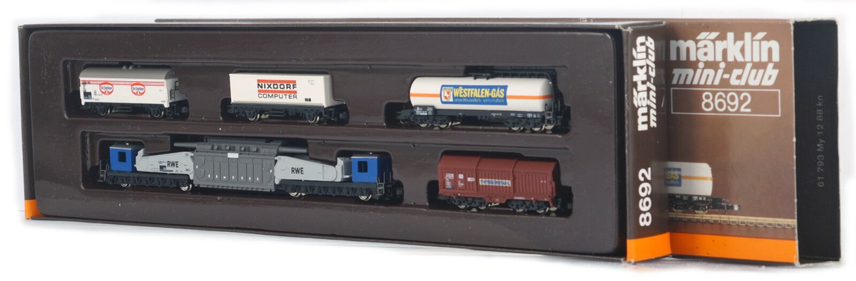 MARKLIN MINI-CLUB 8692 Z GAUGE Freight Cars Regional Set Westfalia