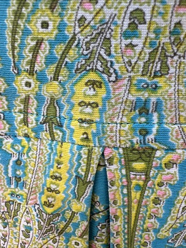 Women’s VTG 50-60’s Dress Paisley 38” Bust Form Fitting NICE Silky - Picture 5 of 15