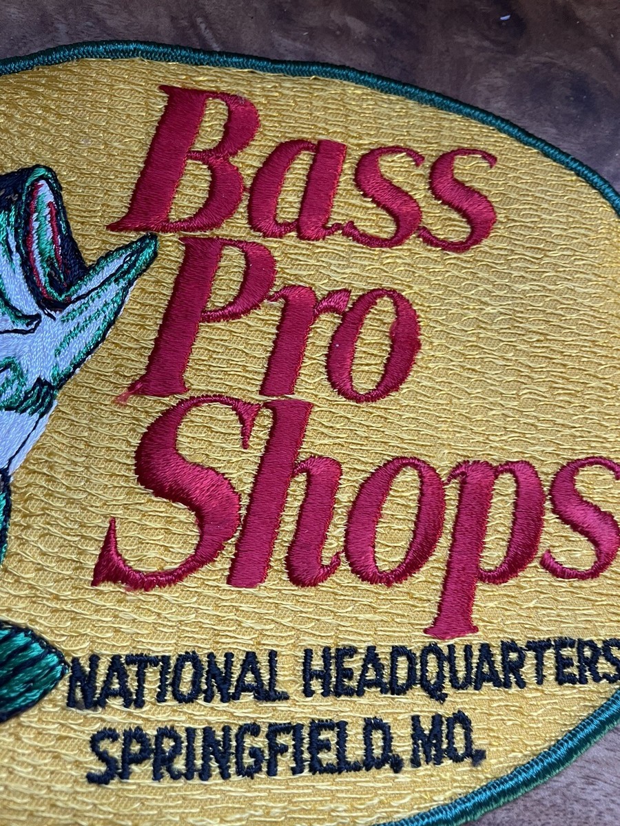BASS Pro Shops Back Jacket Fishing Fish Vtg Iron On Patch