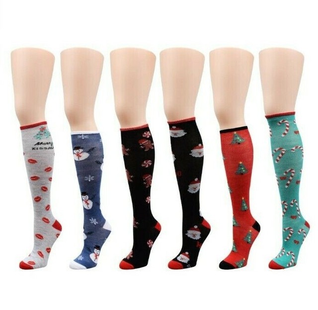 Women's Christmas Knee High Socks Sizes 59 Select Style/Design