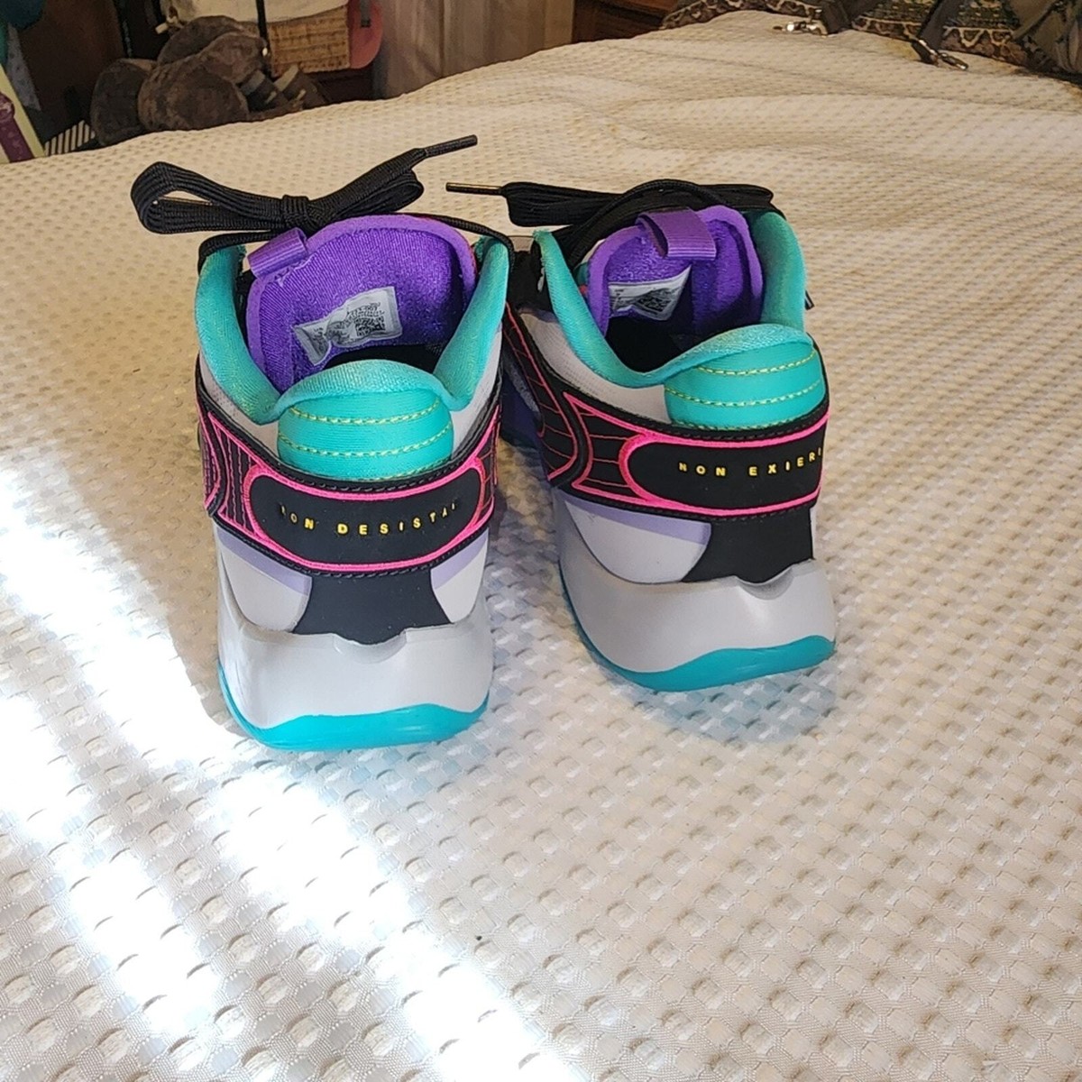 JORDAN EUC LUKA 2PF MENS SIZE 9 WOLF GREY/HYPER JADE  display picture 2