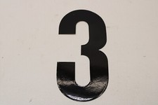 OLD MID SCHOOL BMX NUMBER PLATE STICKER DECAL - 6" - STOCK B - 11
