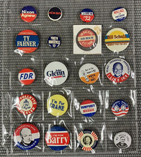 VTG lot of 20 Political Presidential Candidate Pinback Button Collection