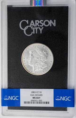 1883-CC Morgan Silver Dollar $ GSA Hoard MS66+ NGC 947388-1