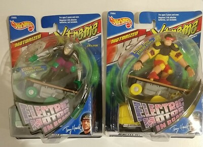 New 1999 Hot Wheels Skateboarders Motarized X-V Extreme Tony Hawk lot of 2