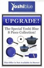 Yoshi Blue Diamond infused Ceramic Non-Stick Cookware 8 pc. Set - As Seen on TV