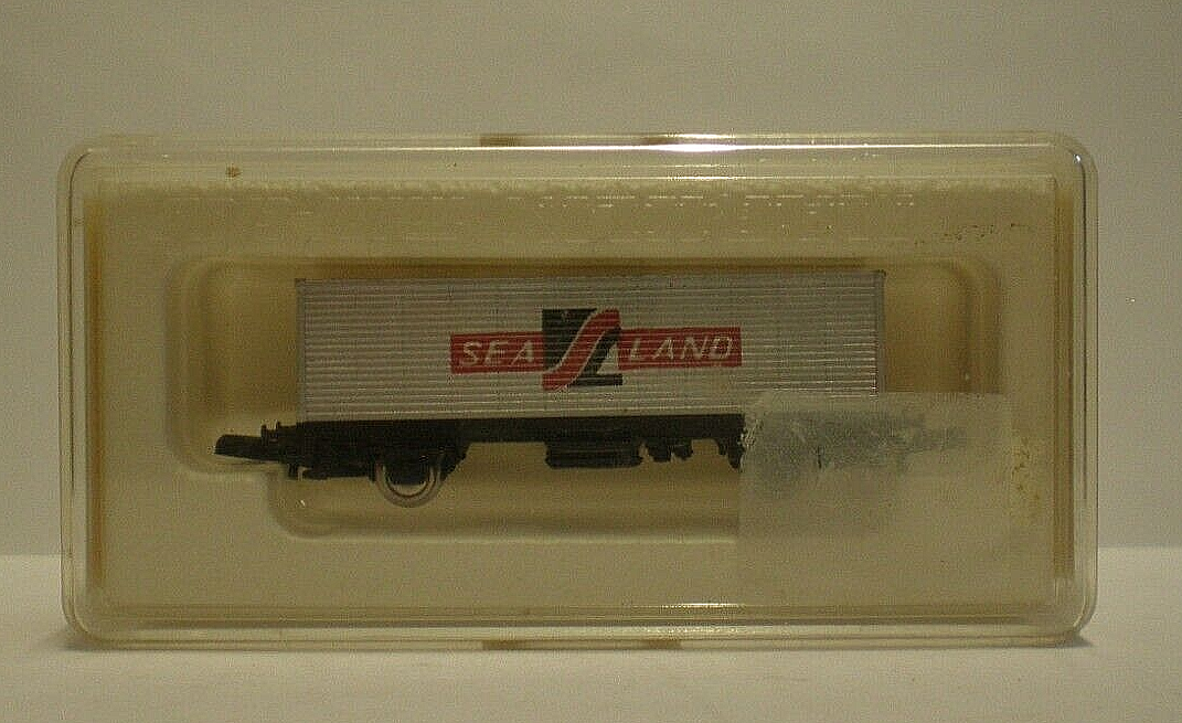 Vintage Marklin Mini-Club 8616 Z Gauge Sea Land Container Wagon