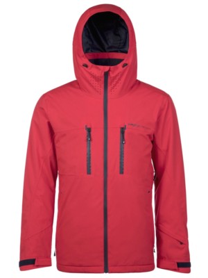 red snowboard jacket