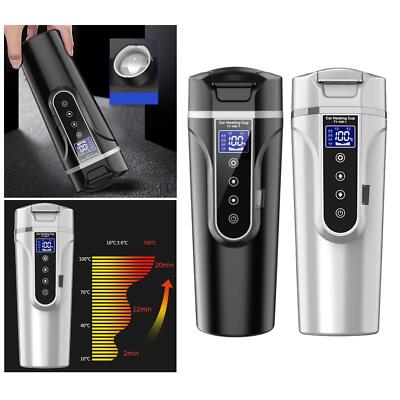 Auto Wasserkocher Heizbecher 12V/24V 450ml passend für Reise Zigarettenanzünder Milch