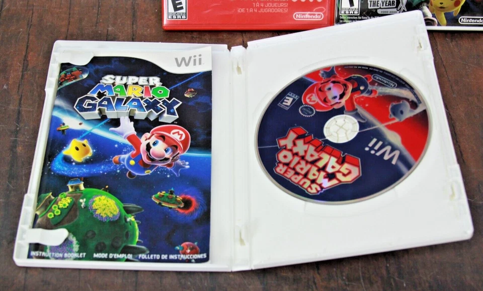 New Super Mario bros, Galaxy & Super Smash Bros - Wii Game CIB W Manual Tested - Image 2 of 4