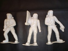 vintage 1970 marx toys astronauts 3 men 5 1/2" apollo mission