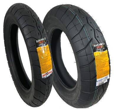 100/90-19 150/90-15 Motorcycle Tires Harley Set Front Rear Shinko