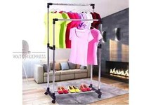 Appendiabiti Regolabile PER NEGOZI CASA ELEGANTE Attaccapanni Uomo Donna Doppio