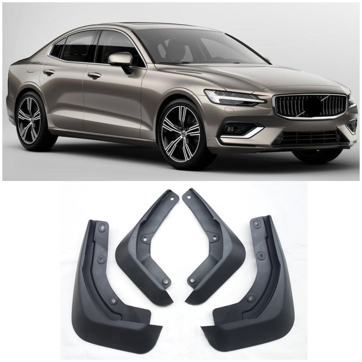 2019-2023 Volvo S60 Mud Flaps Splash Guards Mudguards-image