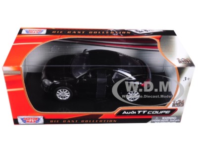 Audi TT Coupé ミニカー ブラック AUDI TT COUPE BLACK 1/24 DIECAST MODEL CAR BY MOTORMAX 73340