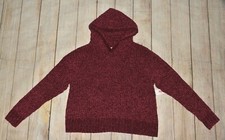 NWT JUSTICE GIRLS 14 16 PLUS BURGUNDY WINE PULLOVER HOODIE CHENILLE SUPER SOFT