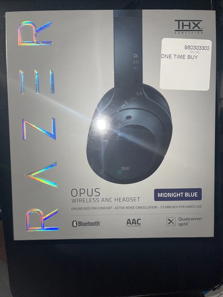 Razer Opus Active Noise Cancelling ANC Wireless Headphones Midnight Blue